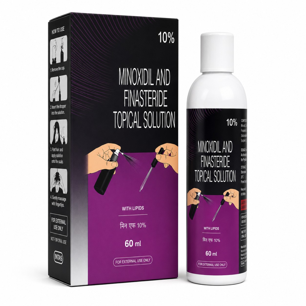 Minoxidil & Finasteride Hair Restoration Solution 10%